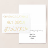 スタートアップおめでとうございます 箔カード (ディスプレー)