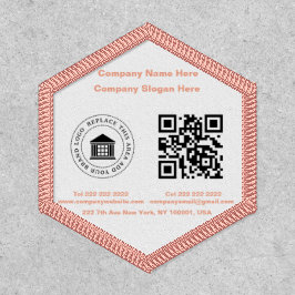 スタートアップビジネスロゴ | 名前 | スローガン | QRコード ワッペン