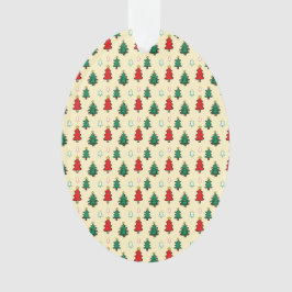 スタートッパーのシームレスなパターンを持つクリスマスツリー オーナメント