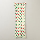 スタートッパーのシームレスなパターンを持つクリスマスツリー ボディピロー (裏面 (縦))