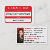 スタートレックの名前入りの記章-クールな名刺 名刺 (正面/裏面)