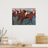 スタート前にジョケイスのトレーニング – Degas 絵画's ポスター (キッチン)