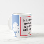 スタート素晴らしタスクやる気を起こさせる- Blue Mug コーヒーマグカップ (正面左)