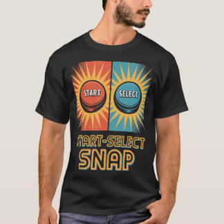 スタート セレクト スナップ ポップカルチャー レトロビデオゲーム Tシャツ