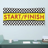 スタート/フィニッシュ レース ランニング 横断幕 (トレードショー)