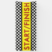 スタート/フィニッシュ レース ランニング 横断幕 (縦)