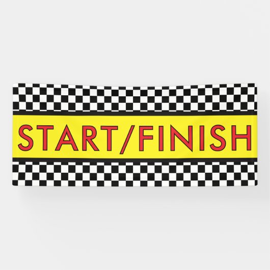スタート/フィニッシュ レース ランニング 横断幕 (横)