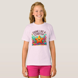 スタートTシャツのように輝く Tシャツ