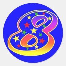 スターナンバー8ステッカー