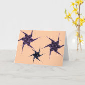 スターバストお尻赤面 カード (黄色い花)