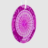 スターバストとピンホイール、アメジスト紫 オーナメント (正面)