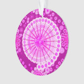 スターバストとピンホイール、アメジスト紫 オーナメント (正面)