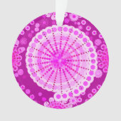 スターバストとピンホイール、アメジスト紫 オーナメント (正面)