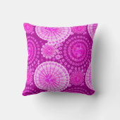 スターバストとピンホイール、アメジスト紫 クッション (裏面)