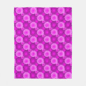 スターバストとピンホイール、アメジスト紫 フリースブランケット (正面)