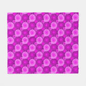 スターバストとピンホイール、アメジスト紫 フリースブランケット (正面(横))