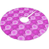 スターバストとピンホイール、アメジスト紫 ブラッシュドポリエステルツリースカート (アングル)