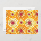 スターバストとピンホイール、サフランとレーズン ポストカード (正面/裏面)