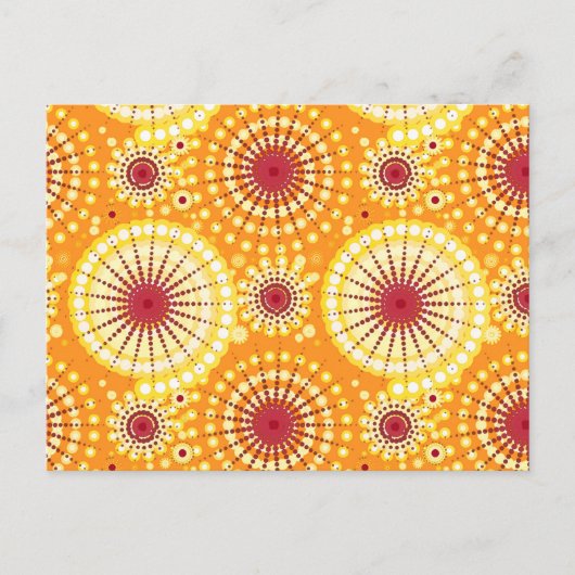 スターバストとピンホイール、サフランとレーズン ポストカード (正面)