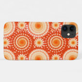 スターバストとピンホイール、マンダリンオレンジ Case-Mate iPhoneケース (裏面(横))