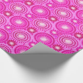 スターバストとピンホイール、ランとマゼンタ ラッピングペーパー (角)