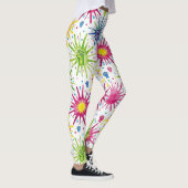 スターバストのシームレスなパターン レギンス (右)