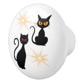 スターバストの中世紀猫 セラミックノブ (右)