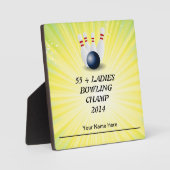 スターバストの女性はおもしろい笑い フォトプラーク (正面)