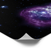 スターバストの星の花火フィナーレの宇宙 ポスター (角)