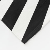 スターバストの白黒クレフ、音符記号音楽ノート フリースブランケット (角)