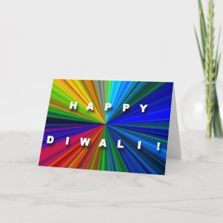 スターバストのDiwaliカラフルなカード カード