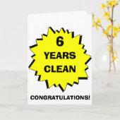 スターバストは6年きれいになります カード (黄色い花)