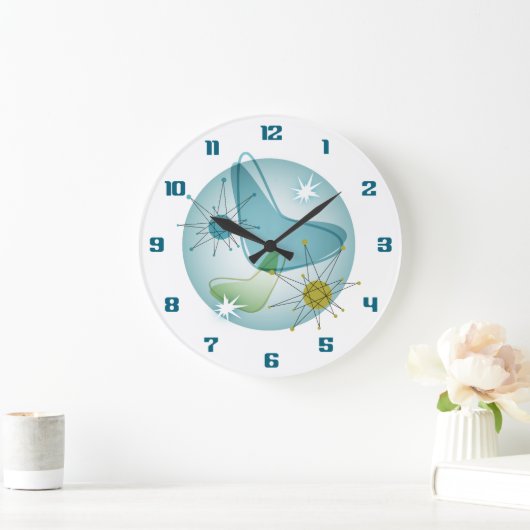 スターバストアトミックグジーウォールクロック ラージ壁時計 (ホーム)