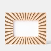 スターバストエッチング写真枠 レーザー彫刻フレーム (正面)