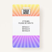 スターバストサンシャインカンファレンスイベントバッジ バッジ (裏面)