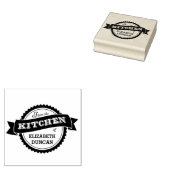 スターバストシールキッチン名スタンプ ラバースタンプ (押印)