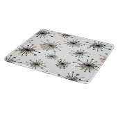 スターバストパターン原子時代ミッドセンチュリーモダン カッティングボード (角)