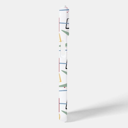 スターバストファンキーブーメランスクウェアズミッドセンチュリー Case-Mate iPhoneケース (裏面 / 右)