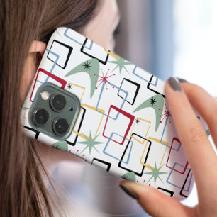 スターバストファンキーブーメランスクウェアズミッドセンチュリー iPhone 15ケース