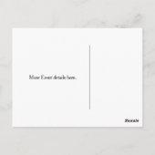 スターバストマスカレードパーティーマスク ポストカード (裏面)