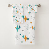 スターバストミッドセンチュリーモダンパターン バスタオルセット (インサイチュ)