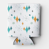 スターバストミッドセンチュリーモダンパターン 缶クーラー (正面)