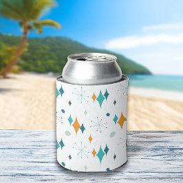 スターバストミッドセンチュリーモダンパターン 缶クーラー