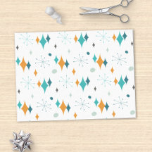 スターバストミッドセンチュリーモダンパターン