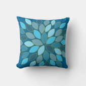 スターバストモダン花柄デザイン枕 クッション (正面)