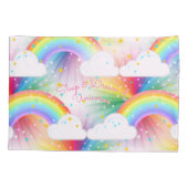 スターバストユニコーンプリンセスレインボースイートドリームズ 枕カバー (裏面)