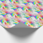 スターバストユニコーンプリンセス虹 ラッピングペーパー (角)