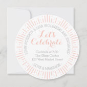 スターバスト婚約発表 招待状 (正面)