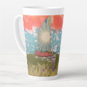 スターバスト帆 カフェラテマグ (左アングル)