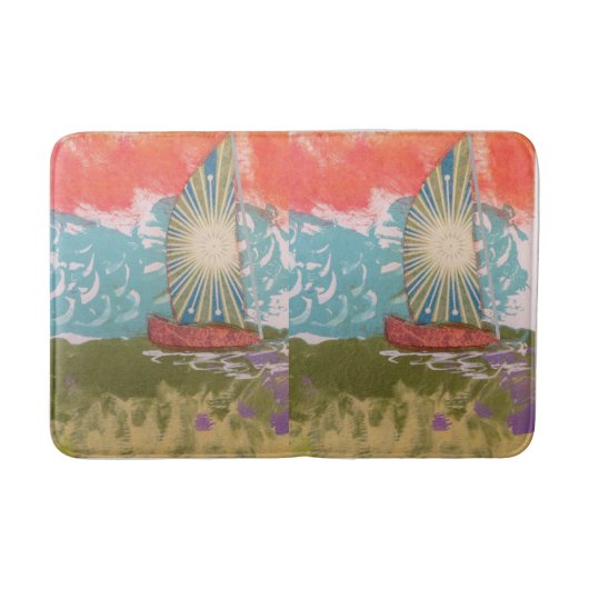 スターバスト帆 バスマット (正面)